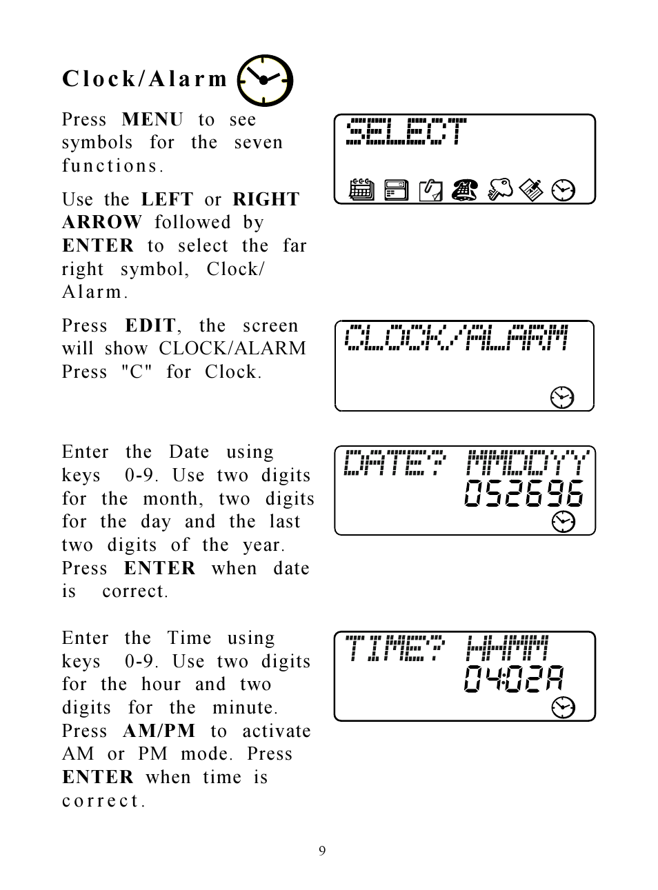 Hasbro Clueless Organizer 71-533 User Manual | Page 9 / 26