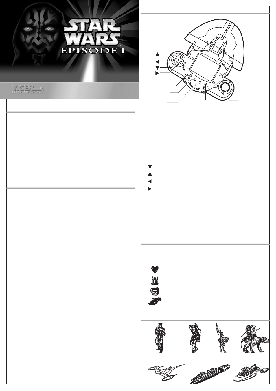 Hasbro Star Wars Battle Tank Attack Game 88-007 User Manual | 2 pages
