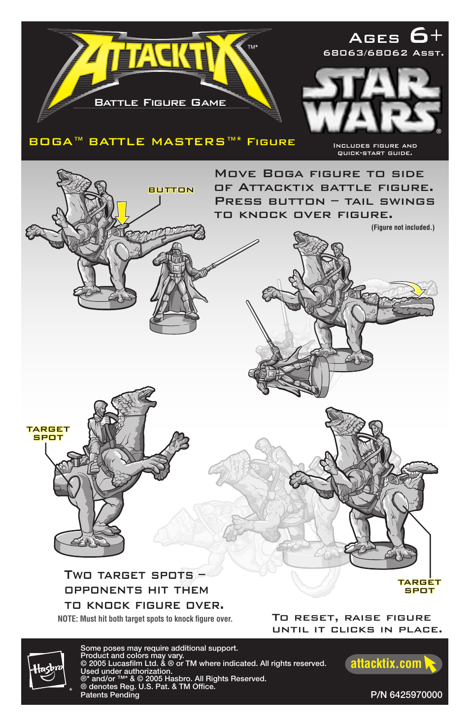 Hasbro Attacktix Battle Figure Game 68063 User Manual | 1 page
