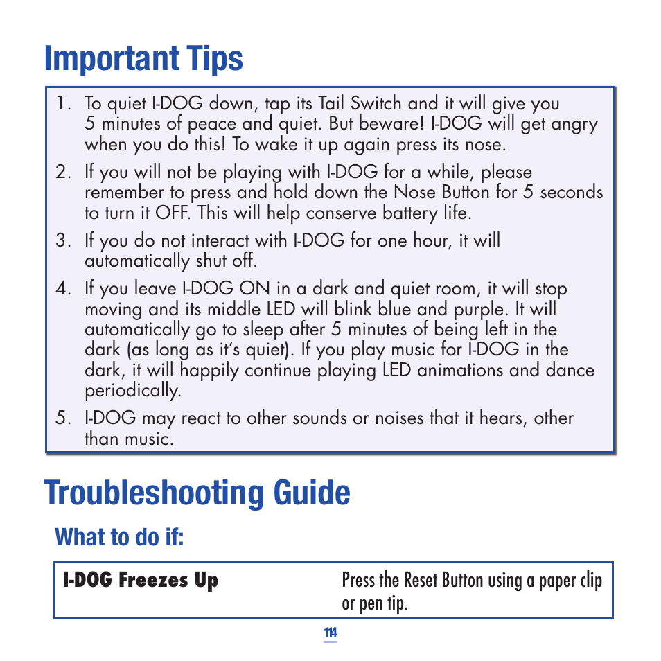 Important tips troubleshooting guide, What to do if | Hasbro 75024 User Manual | Page 15 / 16