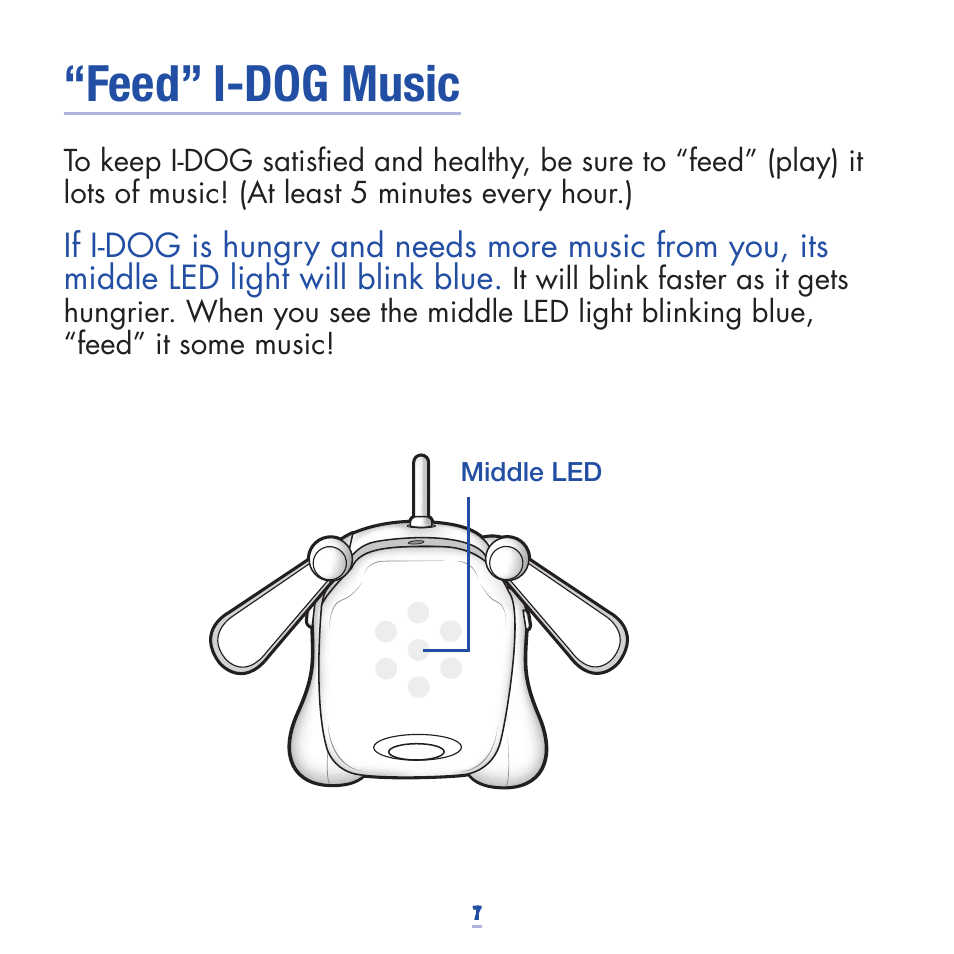 Feed” i-dog music | Hasbro 75024 User Manual | Page 8 / 16