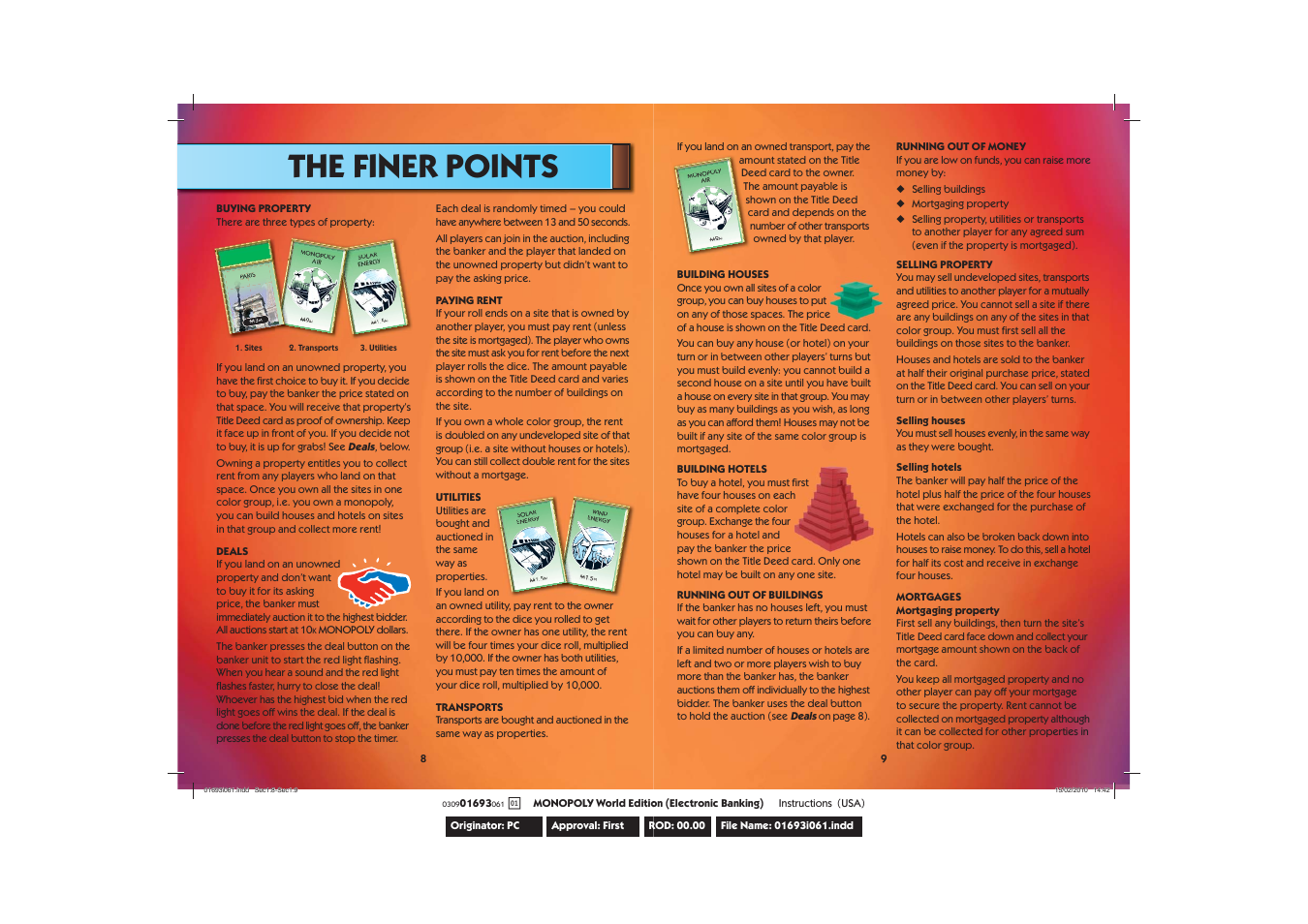 The finer points | Hasbro Monopoly Here & Now: The World Edition 030901693061Ab User Manual | Page 5 / 8