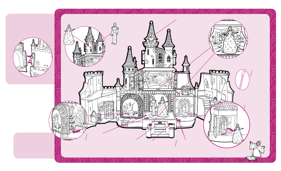 Play time, Assembly | Hasbro Cinderella Musical Castle 10119 User Manual | Page 2 / 2