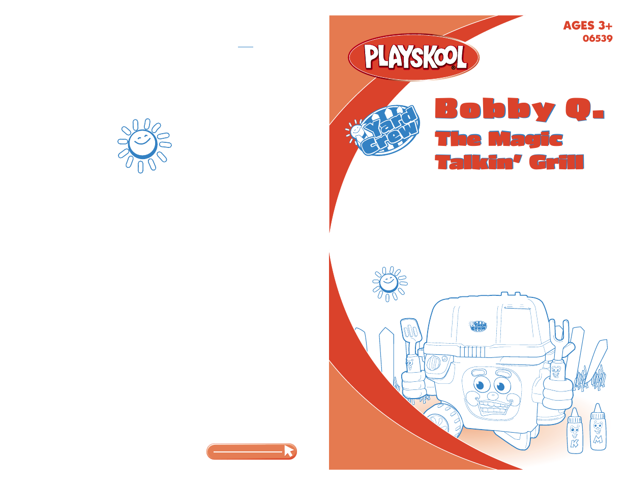 Hasbro Yard Crew Bobby Q. The Magic Talkin' Grill 06539 User Manual | 2 pages
