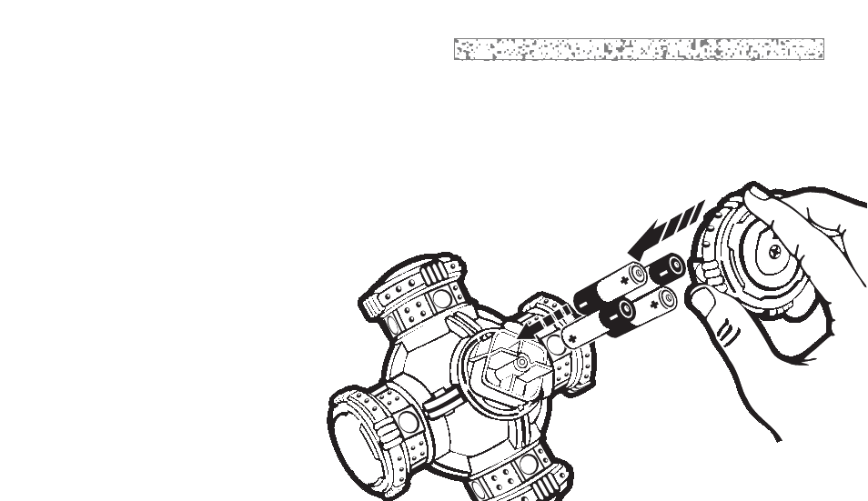 Inserting the batteries | Hasbro Brain Warp 7-579 User Manual | Page 11 / 16