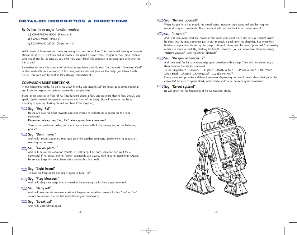Detailed description & directions | Hasbro 84895 User Manual | Page 5 / 8