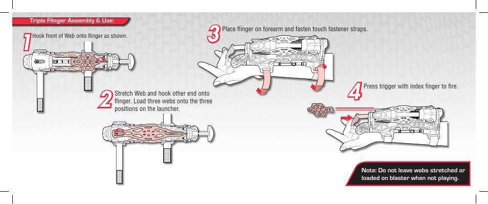 Hasbro Spider-man Triple Flinger 69379/69366 User Manual | Page 2 / 2