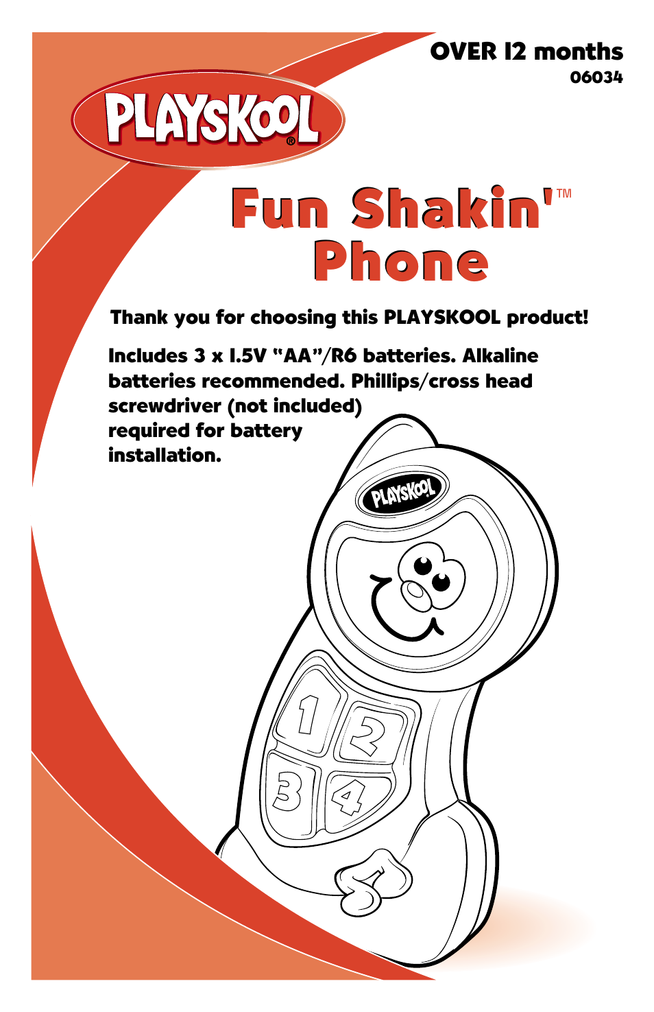 Hasbro Fun Shakin 06034 User Manual | 4 pages