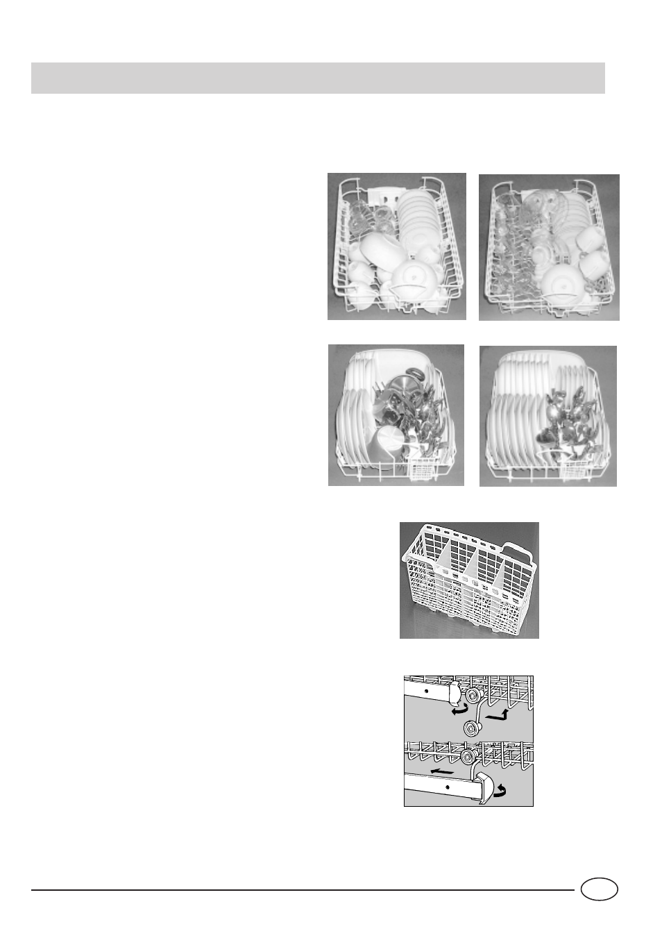 Carga de la vajilla | Indesit IDL 40 EU User Manual | Page 58 / 76