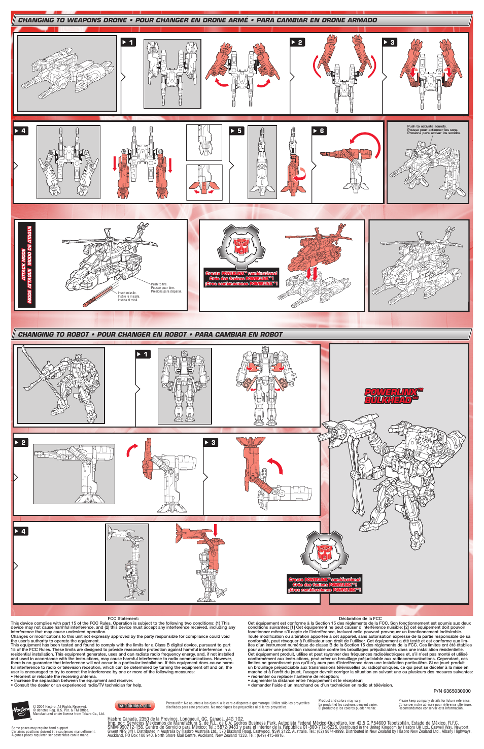 Powerlinx, Bulkhead | Hasbro Bulkhead 80254 User Manual | Page 2 / 2