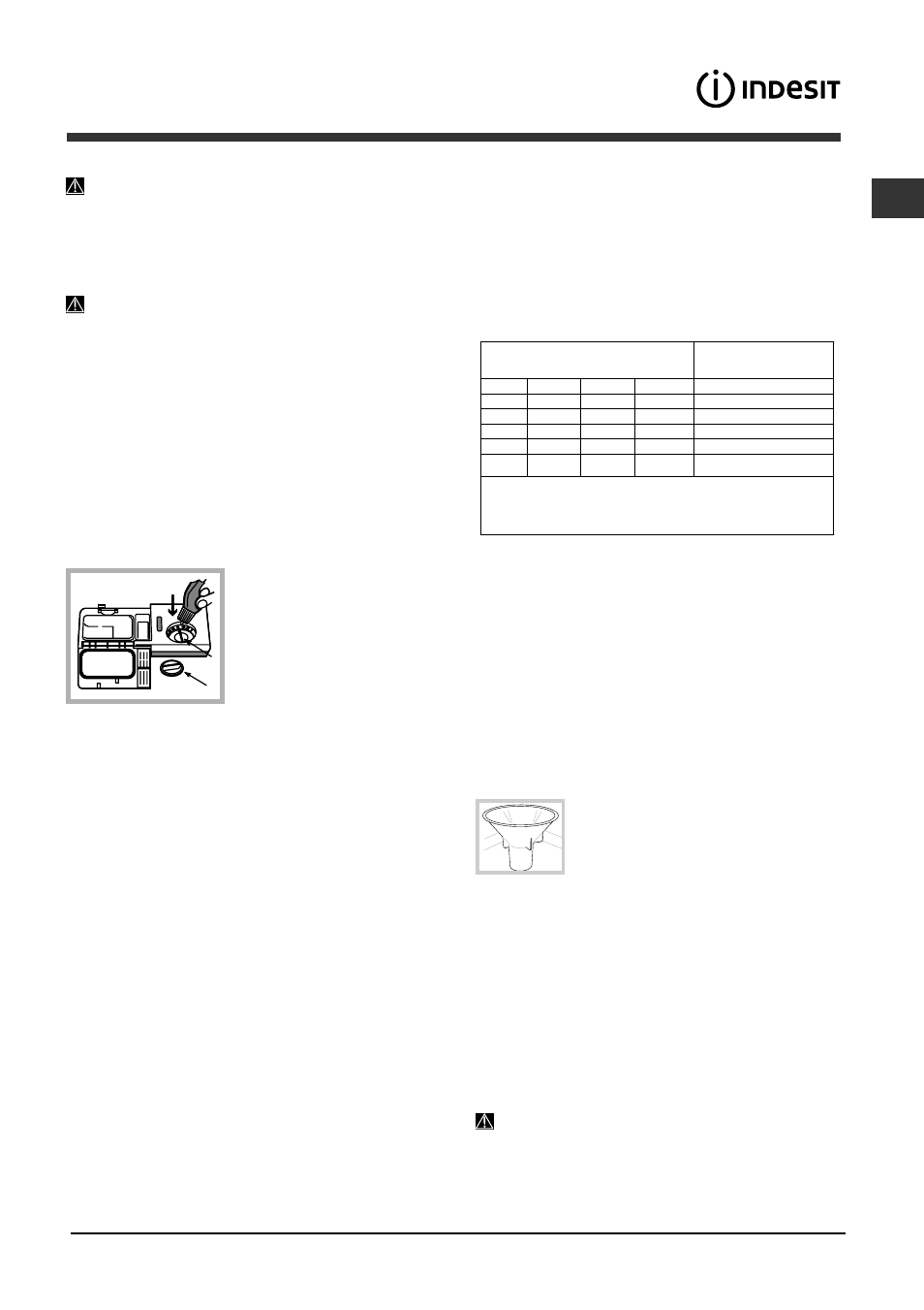 Abrillantador y sal regeneradora, Cargar el abrillantador, Cargar la sal regeneradora | Indesit DFP 2727 User Manual | Page 37 / 52