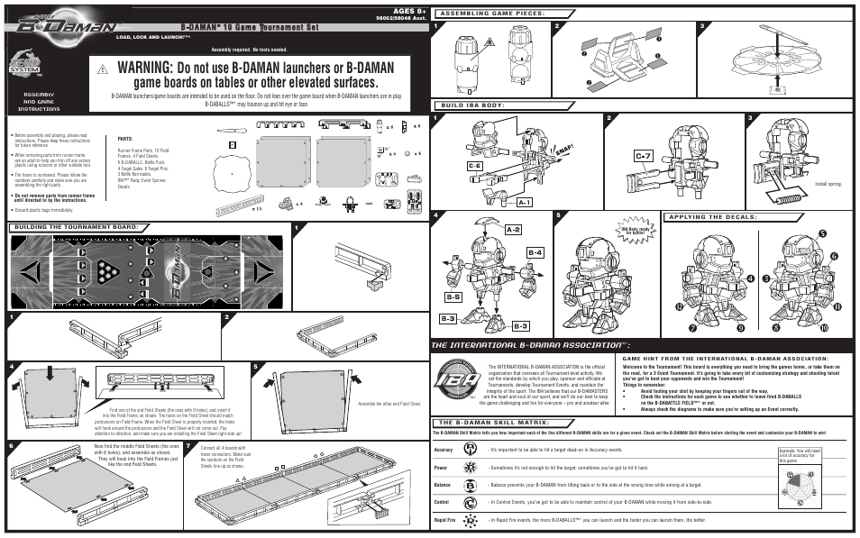 Hasbro B Daman 98048 Asst. User Manual | 2 pages