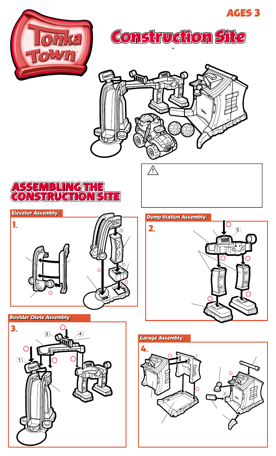 Hasbro Tonka Town Construction Site 90548 User Manual | 2 pages