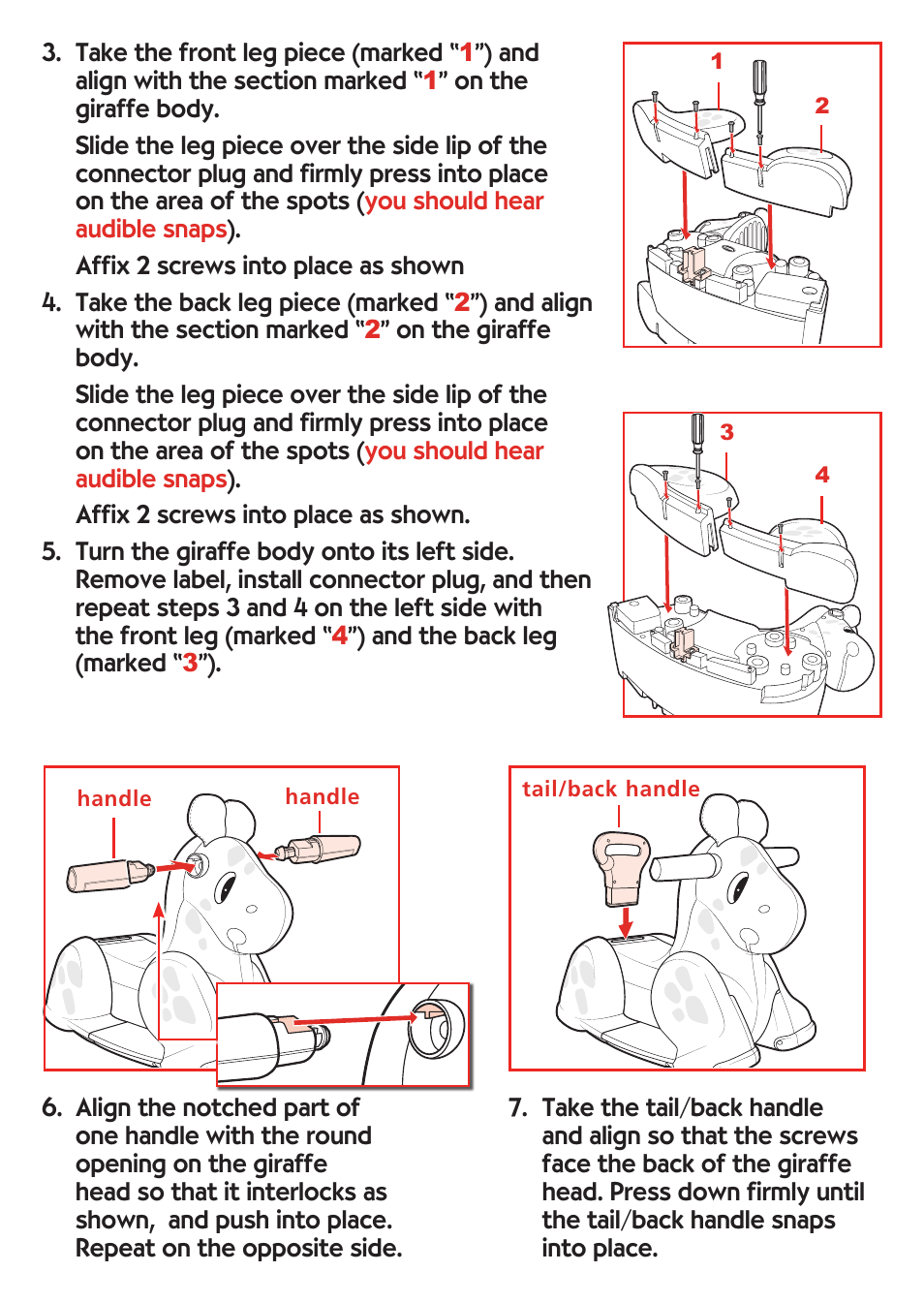 Hasbro Busy Go & Grow Giraffe 09392 User Manual | Page 3 / 4