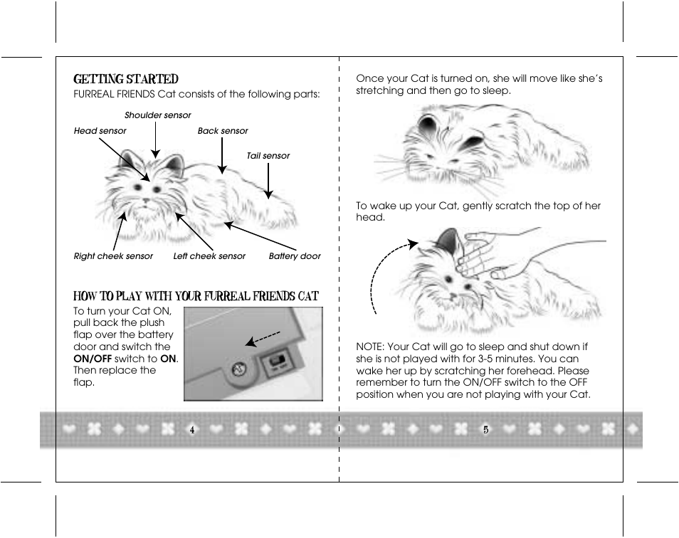 Getting started, How to play with your furreal friends cat | Hasbro 66492 User Manual | Page 4 / 7