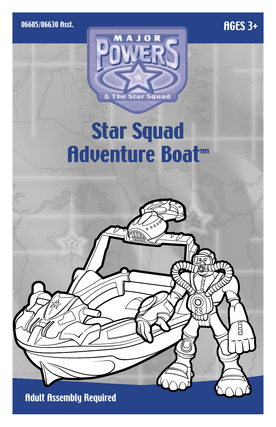 Hasbro Star Squad Adventure Boat 06605/06630 User Manual | 2 pages