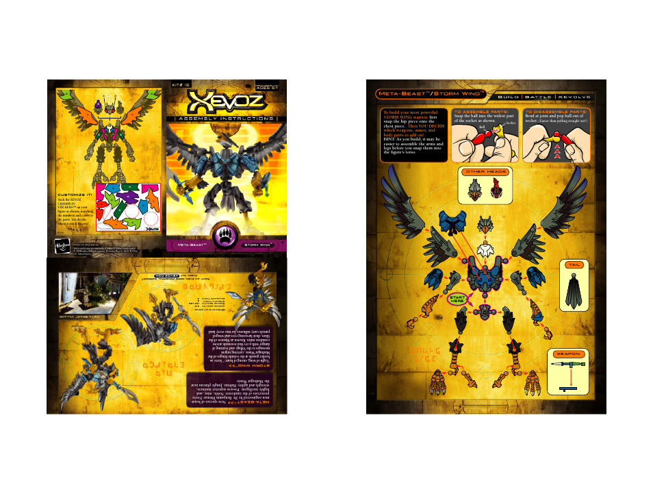 Hasbro Xevoz Storm Wing 85524/85500 User Manual | 1 page