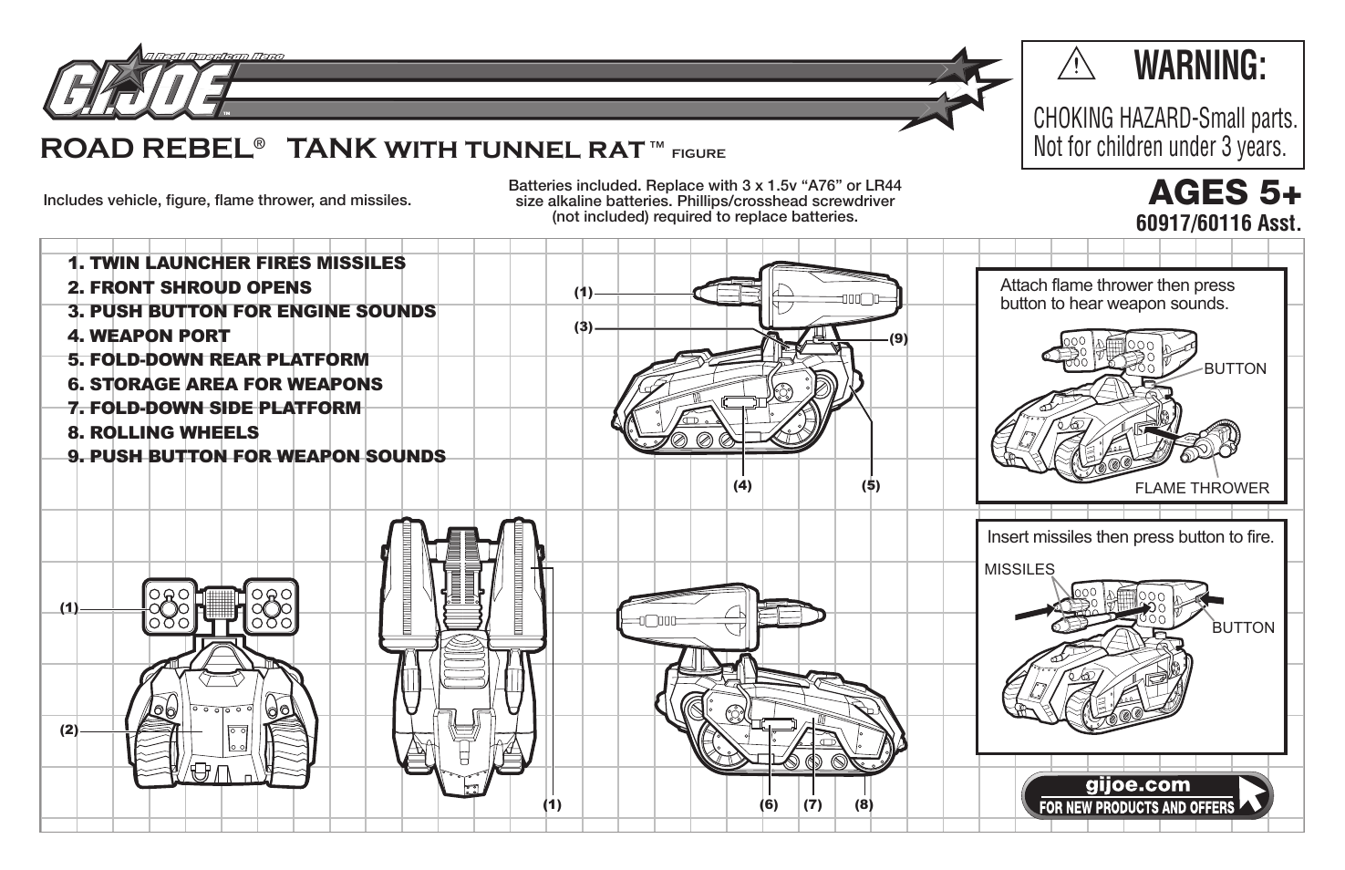 Hasbro 60917 User Manual | 2 pages