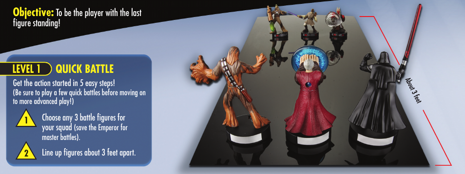 Quick battle, Level 1 level 2 level 3 objective | Hasbro ATTACKTIX 2 Series User Manual | Page 2 / 14