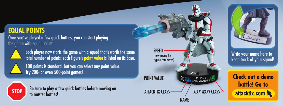 Equal points | Hasbro ATTACKTIX 2 Series User Manual | Page 4 / 14