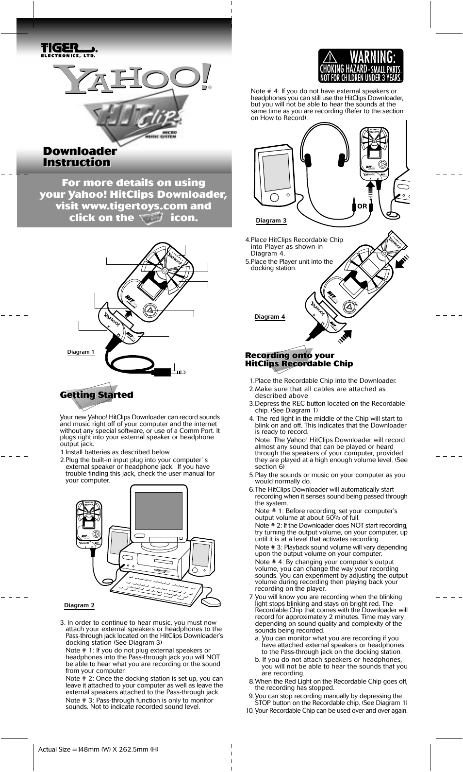 Hasbro Yahoo! HitClips Downloader 02015 User Manual | 2 pages