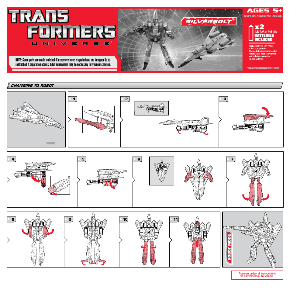 Hasbro Transformers Universe 83679 Asst. User Manual | 2 pages
