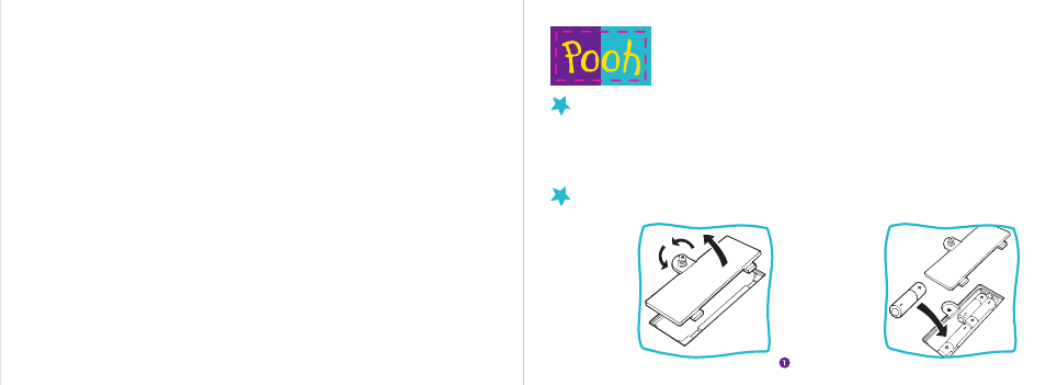 Message to parents: inserting batteries | Hasbro Pooh Poppin Piano 87-045 User Manual | Page 2 / 10
