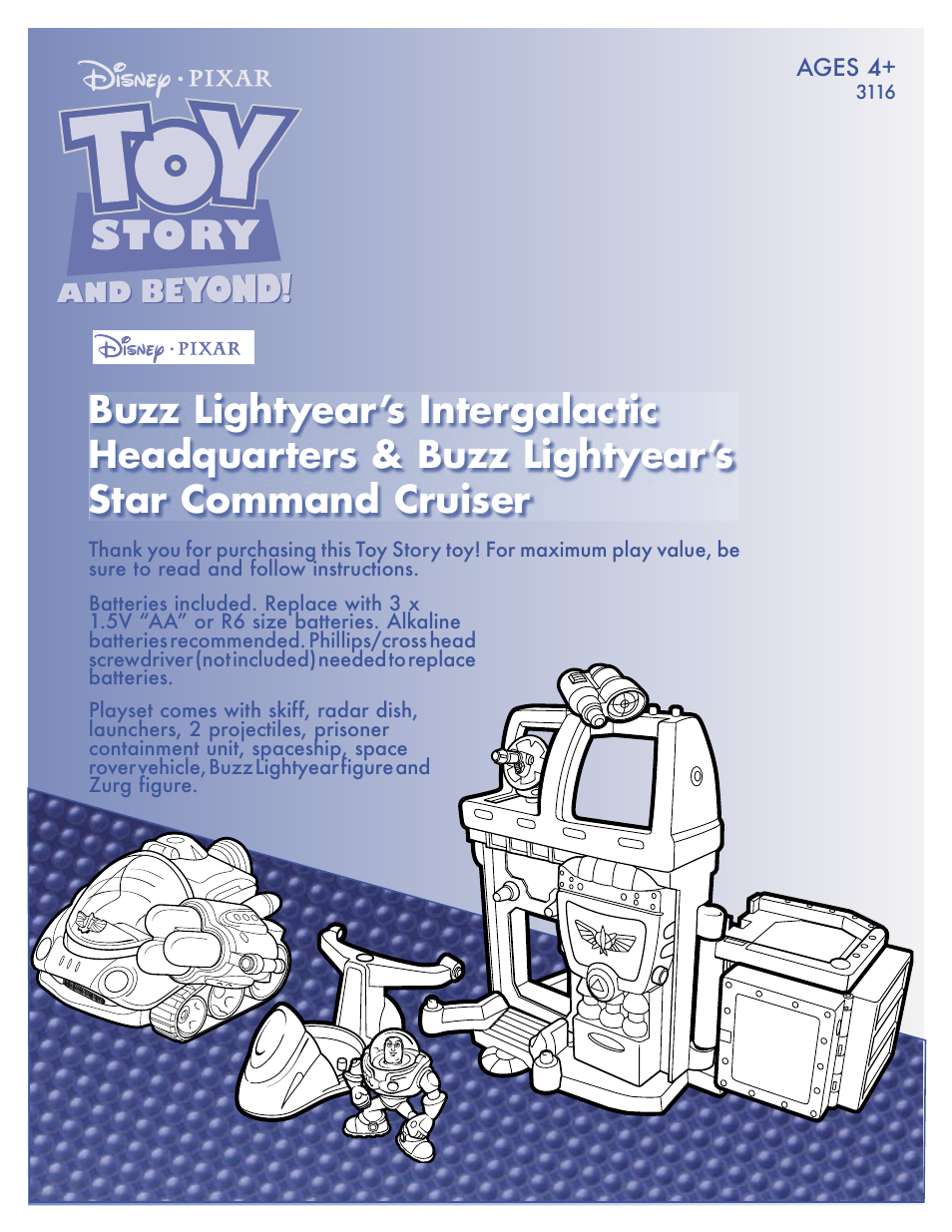 Hasbro 3116 User Manual | 4 pages