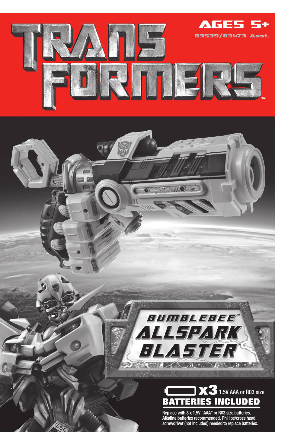 Hasbro Bumblebee Allspark Blaster 83539 User Manual | 4 pages