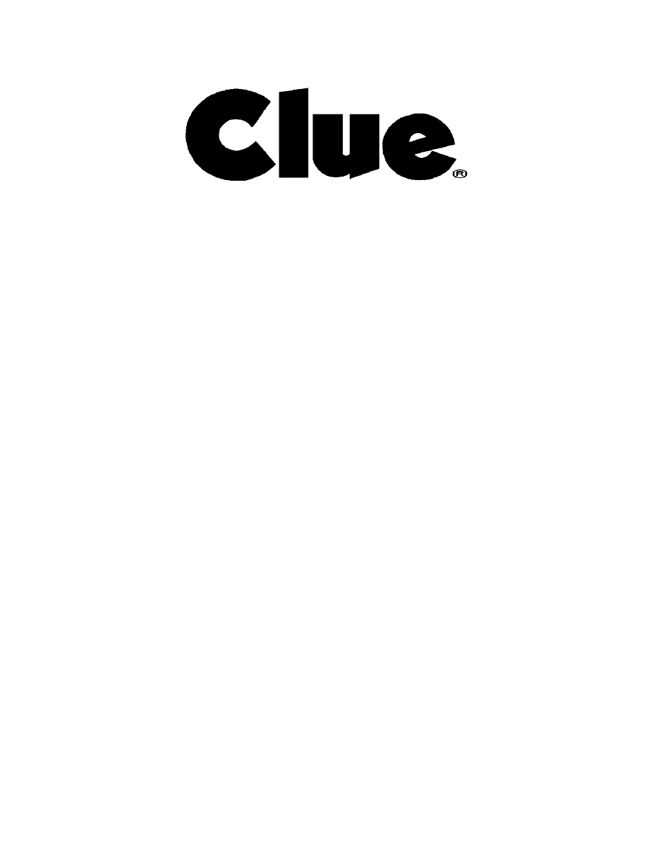 Hasbro Clue Classic Detective Game User Manual | 4 pages