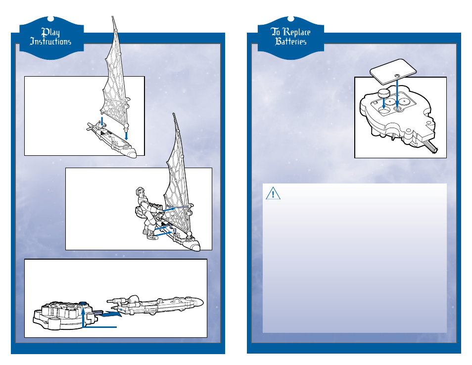 Caution, Play instructions | Hasbro Electronic Launchin' Solar Surfer 3906 User Manual | Page 2 / 2