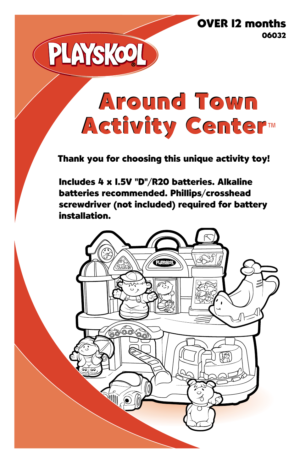 Hasbro Around Town Activity Center 06032 User Manual | 4 pages