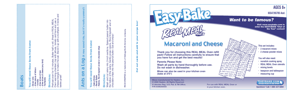 Hasbro 65547 User Manual | 2 pages