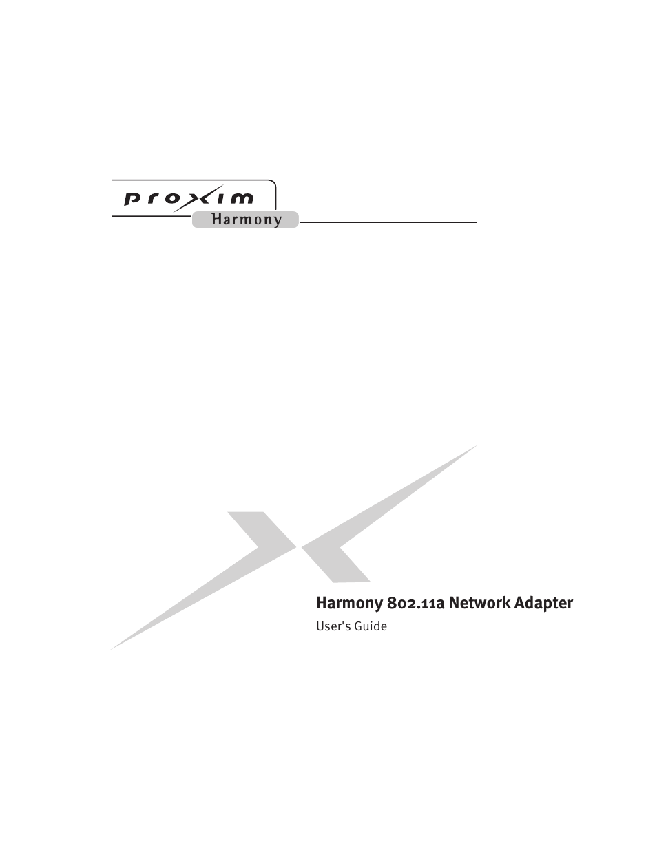 Harmony House 802.11a User Manual | 76 pages