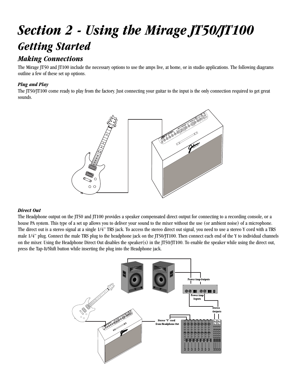 Getting started | Harmony House JT100 User Manual | Page 10 / 20