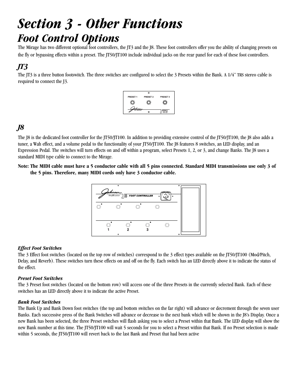 Foot control options | Harmony House JT100 User Manual | Page 15 / 20