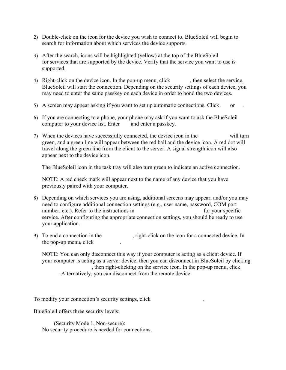 Bluetooth security, 5 bluetooth security | HiFi Works BlueSoleil User Manual | Page 12 / 47