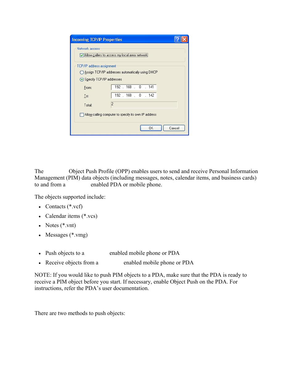 Object push, 8 object push | HiFi Works BlueSoleil User Manual | Page 21 / 47