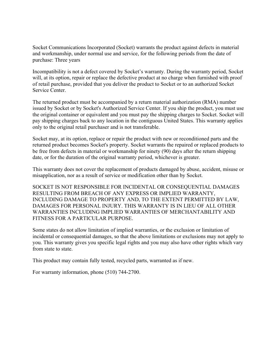 Limited warranty, 7 limited warranty | HiFi Works BlueSoleil User Manual | Page 41 / 47