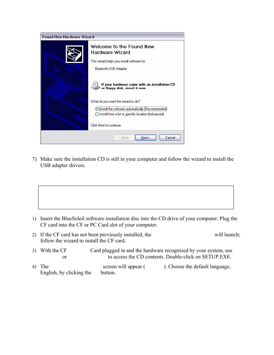 Socket cf bluetooth card | HiFi Works BlueSoleil User Manual | Page 8 / 47