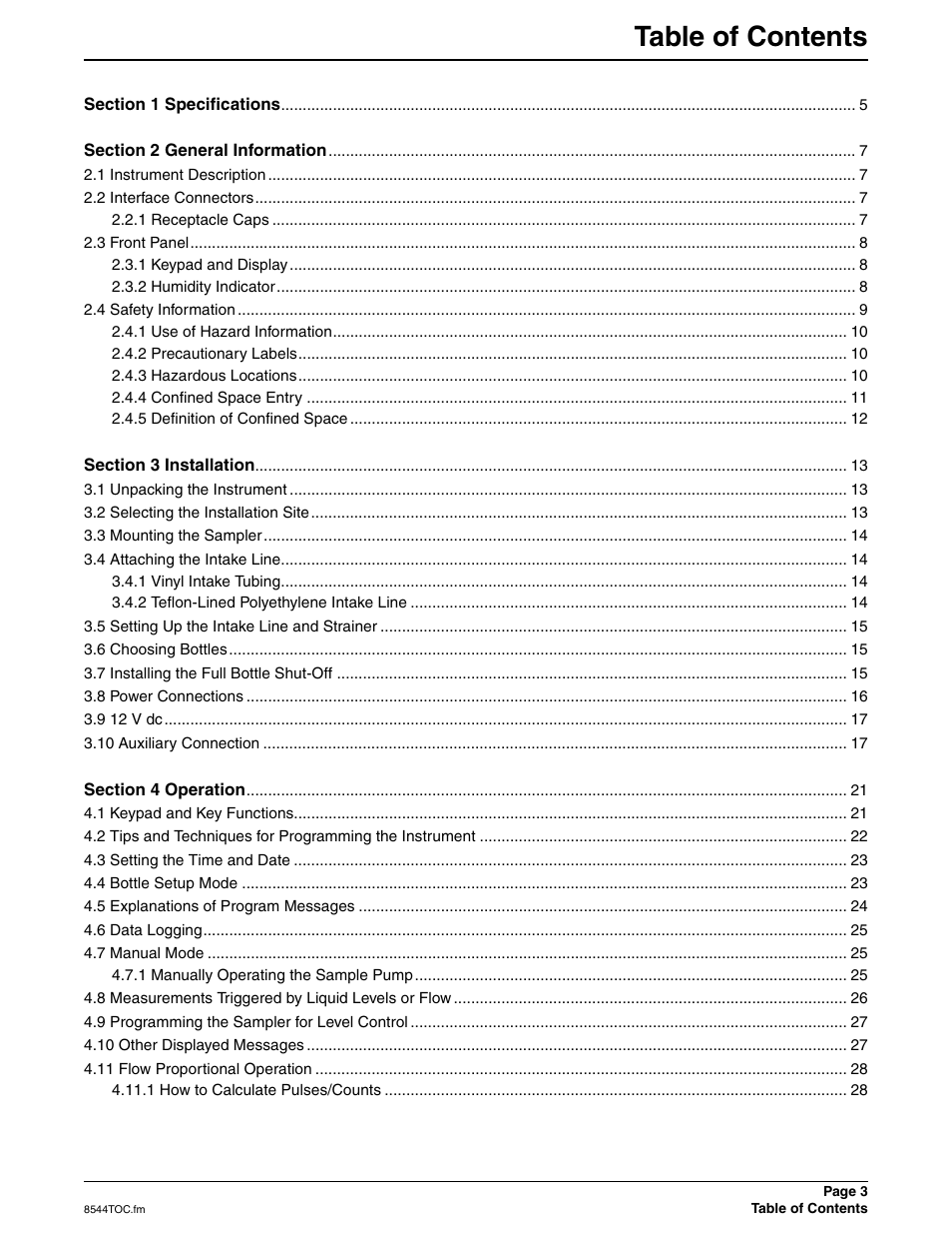 Hach SIGMA 900 User Manual | Page 3 / 52