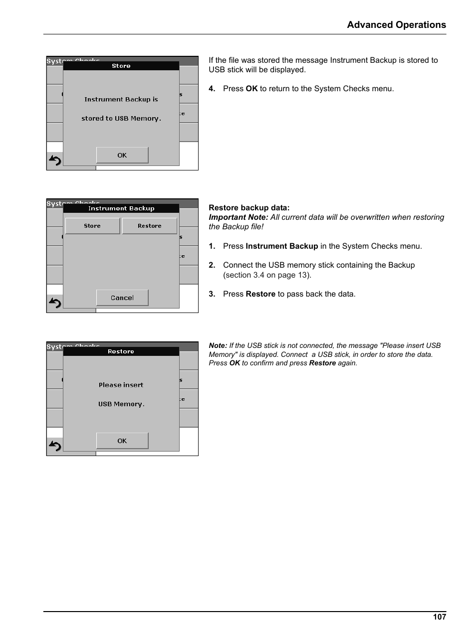 Advanced operations | Hach Portable Spectrophotometer DR 2800 User Manual | Page 107 / 126