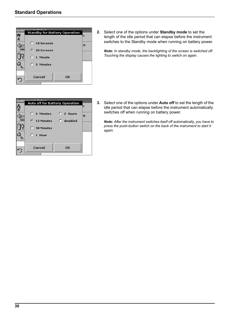Standard operations | Hach Portable Spectrophotometer DR 2800 User Manual | Page 30 / 126