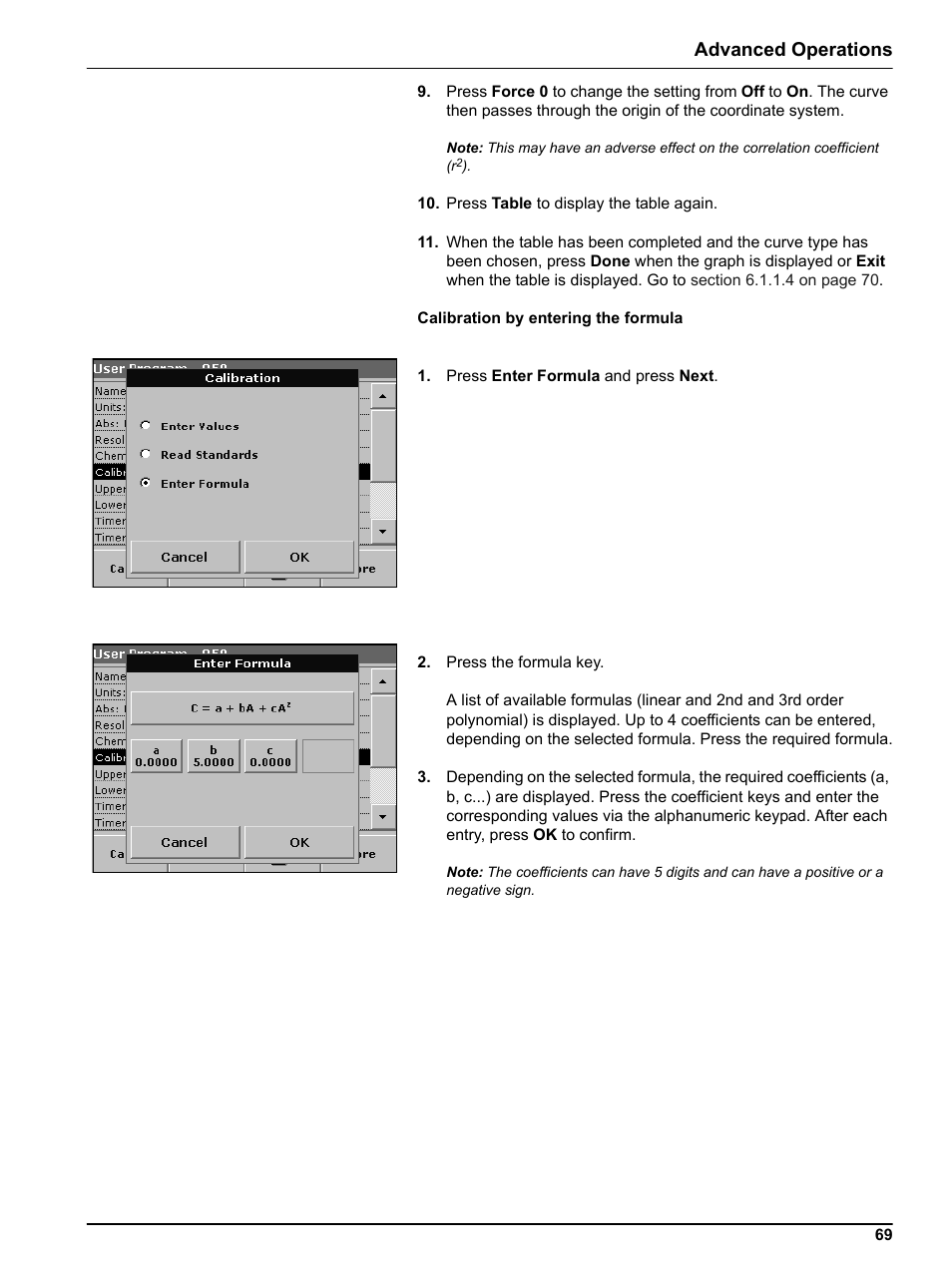 Advanced operations | Hach Portable Spectrophotometer DR 2800 User Manual | Page 69 / 126