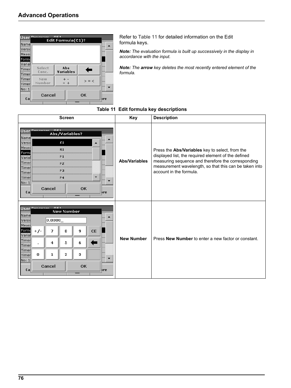 Advanced operations | Hach Portable Spectrophotometer DR 2800 User Manual | Page 76 / 126