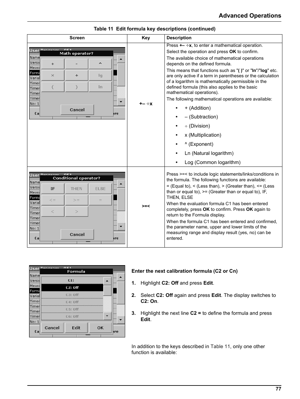 Advanced operations | Hach Portable Spectrophotometer DR 2800 User Manual | Page 77 / 126