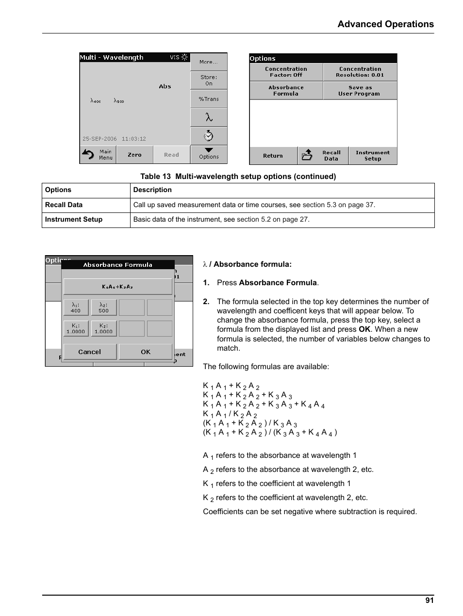 Advanced operations | Hach Portable Spectrophotometer DR 2800 User Manual | Page 91 / 126