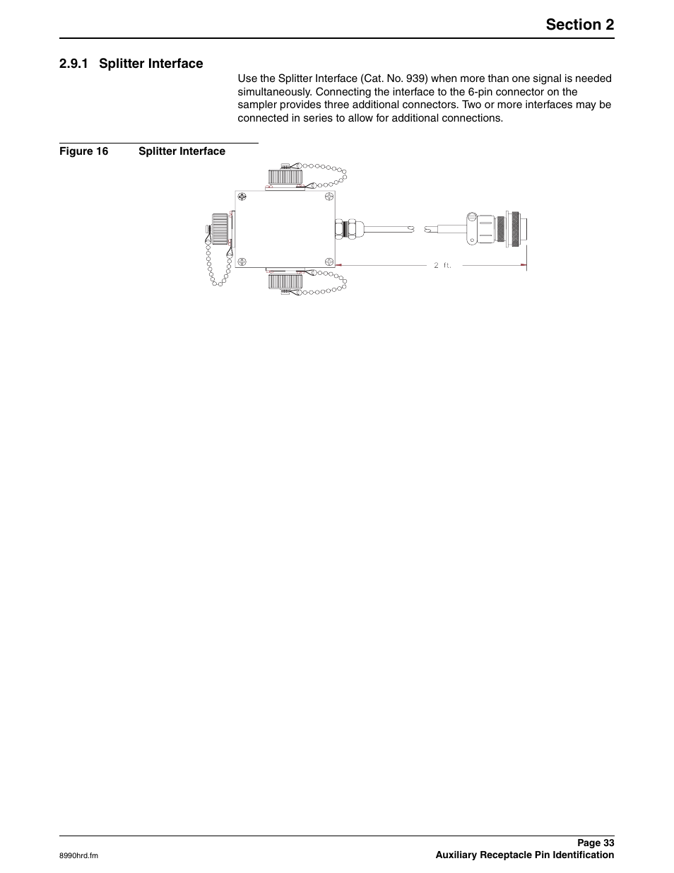 1 splitter interface | Hach 900 MAX User Manual | Page 35 / 160