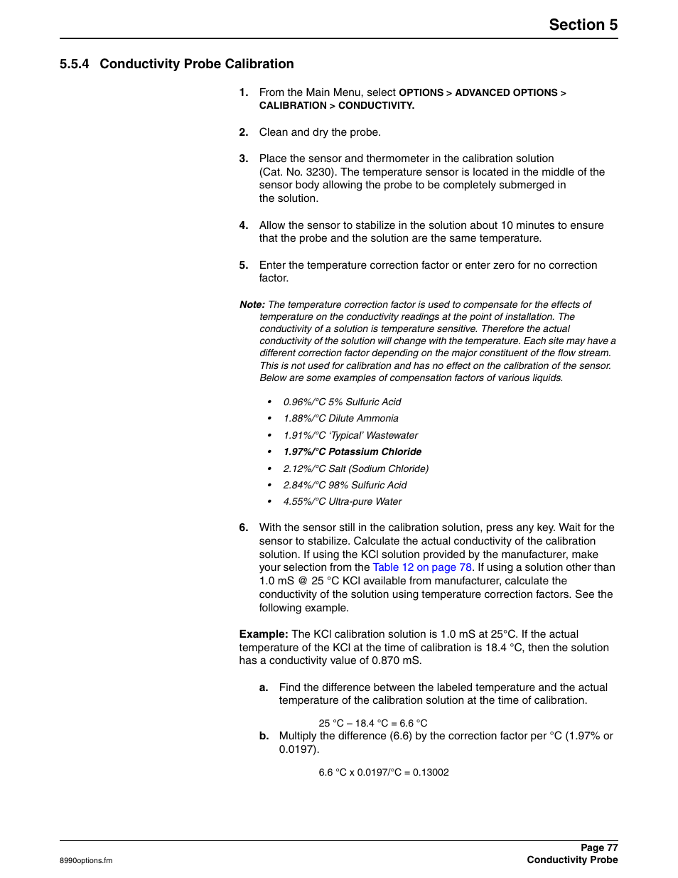 4 conductivity probe calibration | Hach 900 MAX User Manual | Page 79 / 160