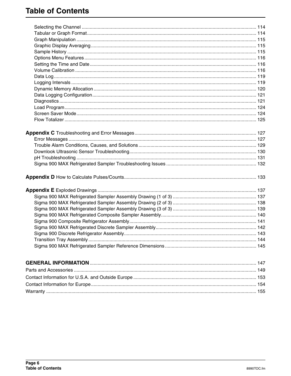 Hach 900 MAX User Manual | Page 8 / 160